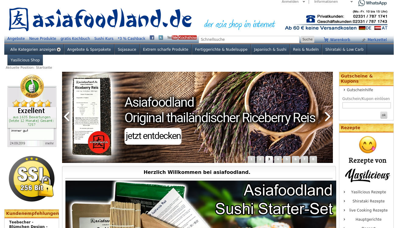 Asiafoodland - Ihr Asia Shop im Internet